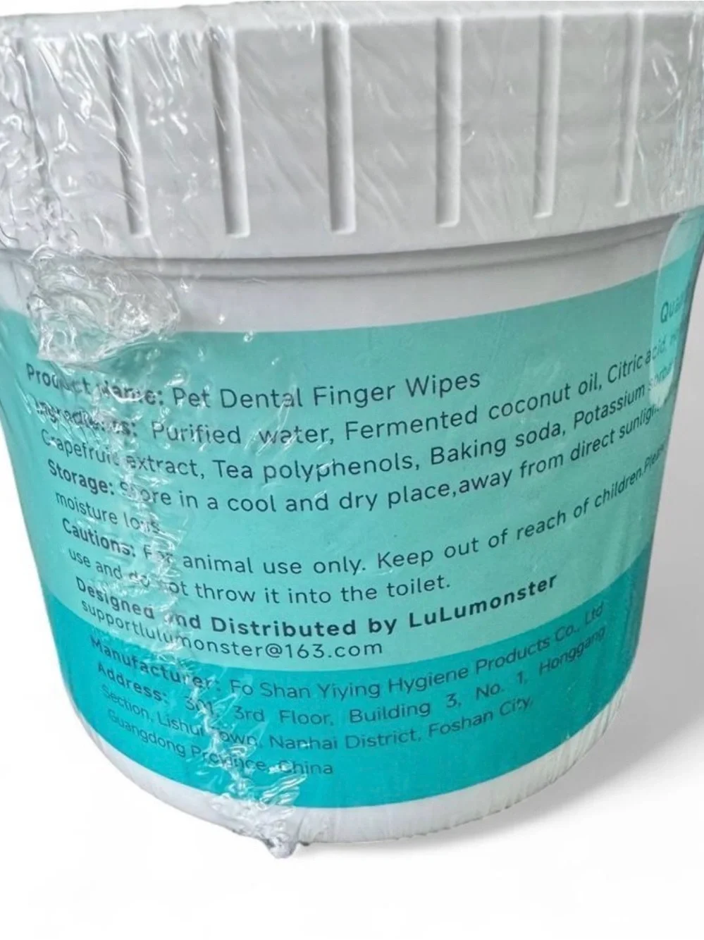 Lulumonster Pet Dental Finger Wipes and Eye Wipes